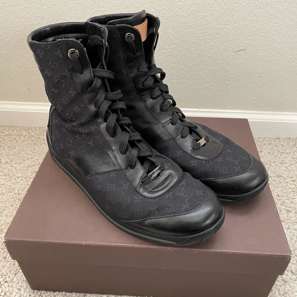 Louis Vuitton Black Boots Size 11